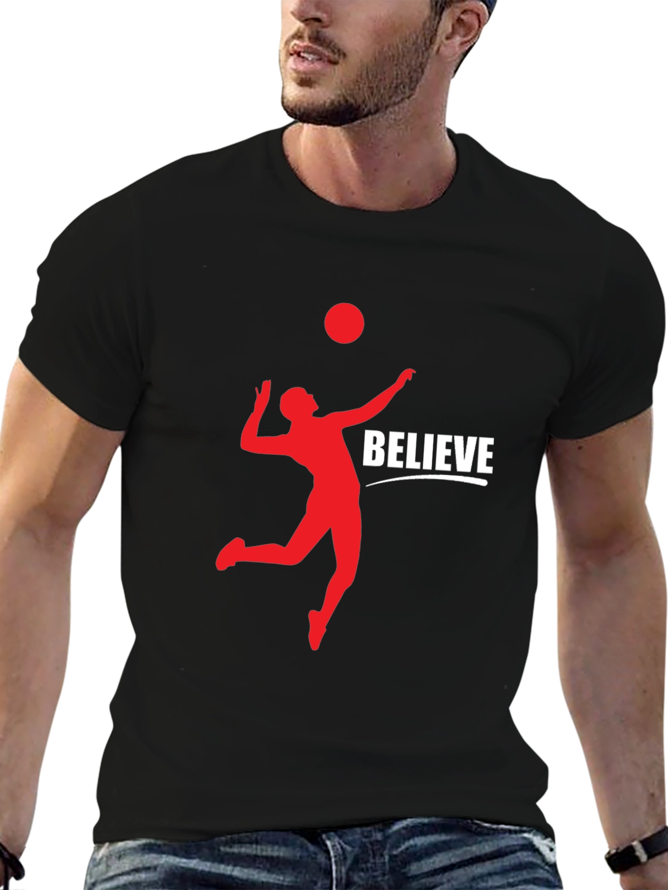 Believe Volleyball Graphic Tee - Stylish & Comfortable