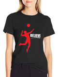 Believe Volleyball Graphic Tee - Stylish & Comfortable