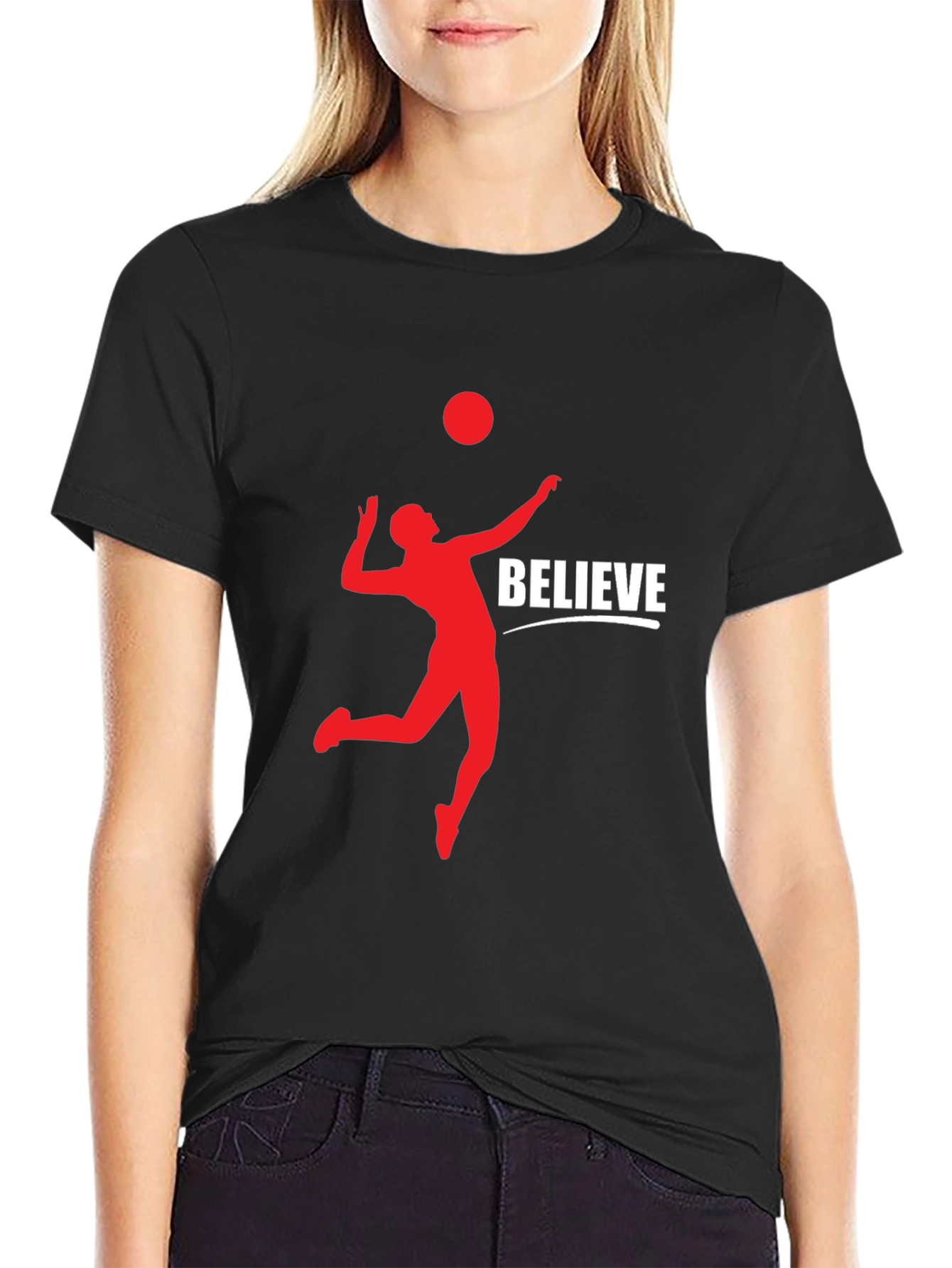 Believe Volleyball Graphic Tee - Stylish & Comfortable