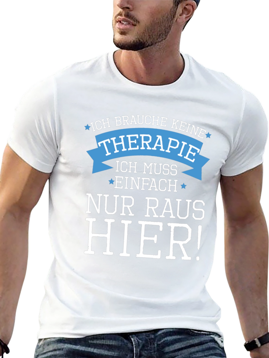 Funny Therapy Needed T-Shirt - German Slogan Tee