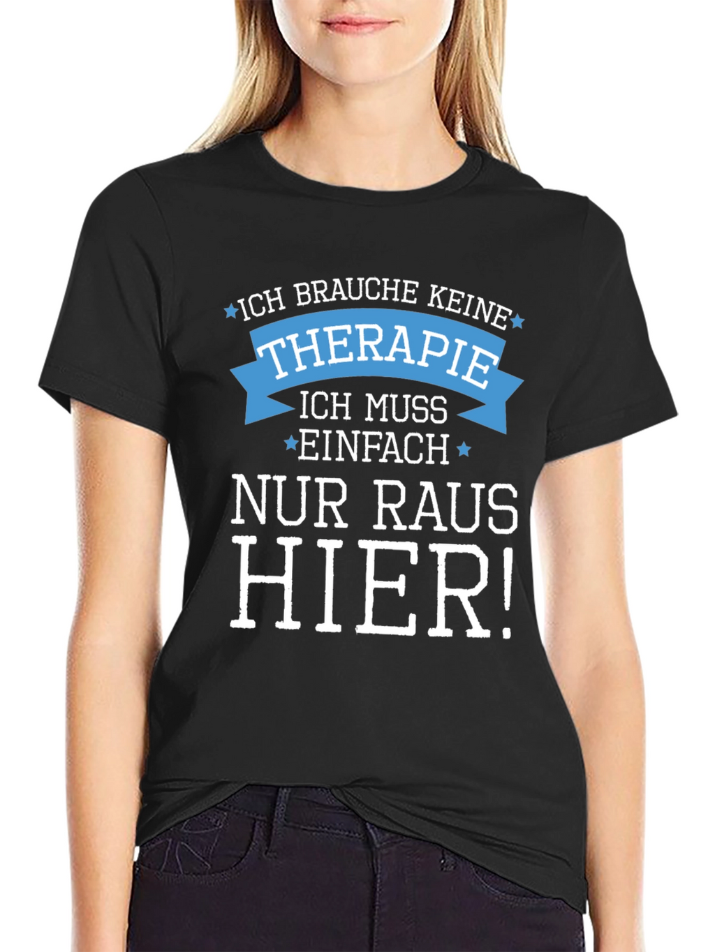 Funny Therapy Needed T-Shirt - German Slogan Tee