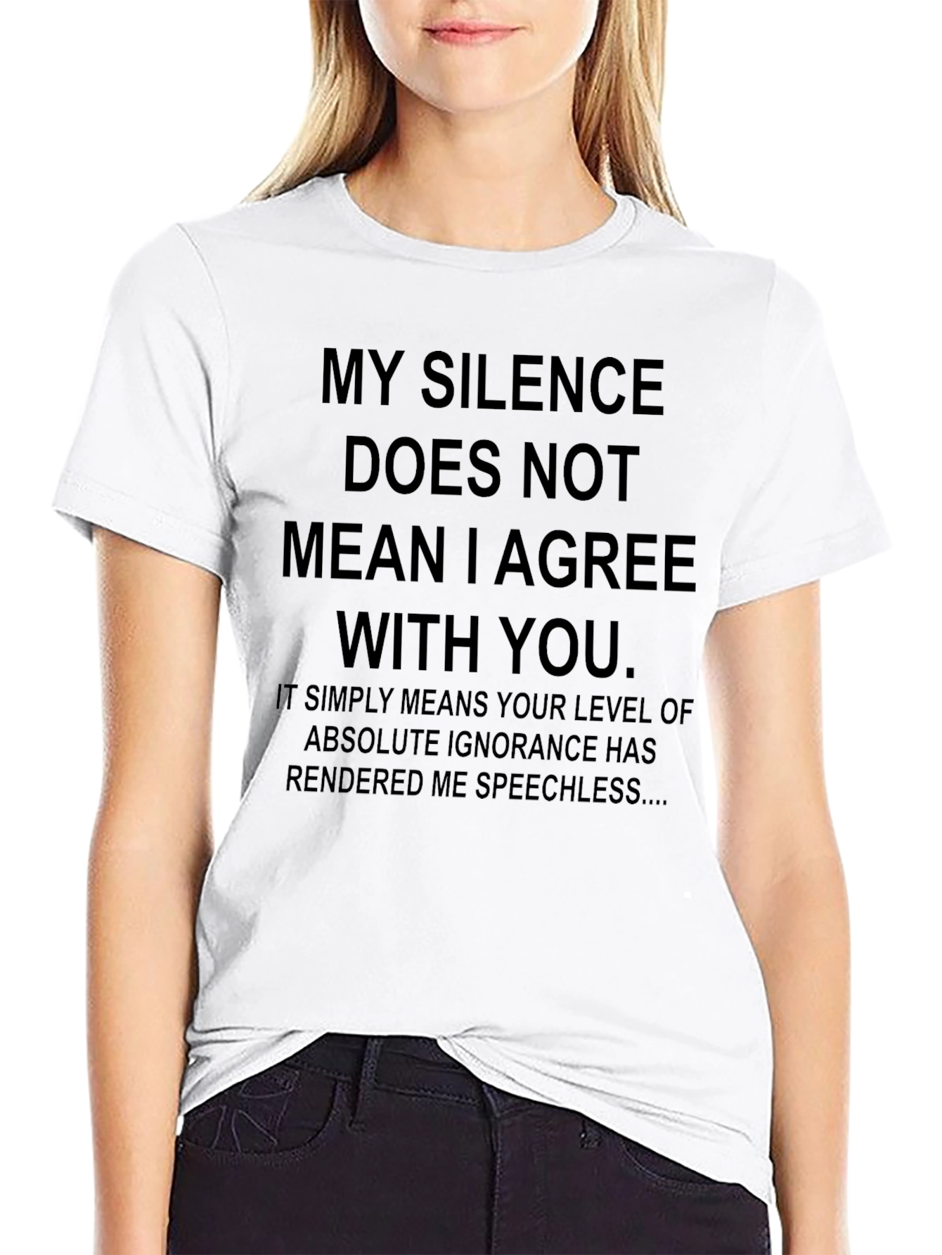 Silence Means Speechless Funny T-Shirt