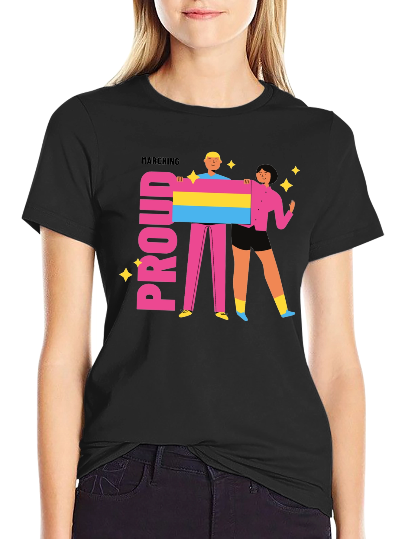 Proud Marching Pansexual Pride T-Shirt