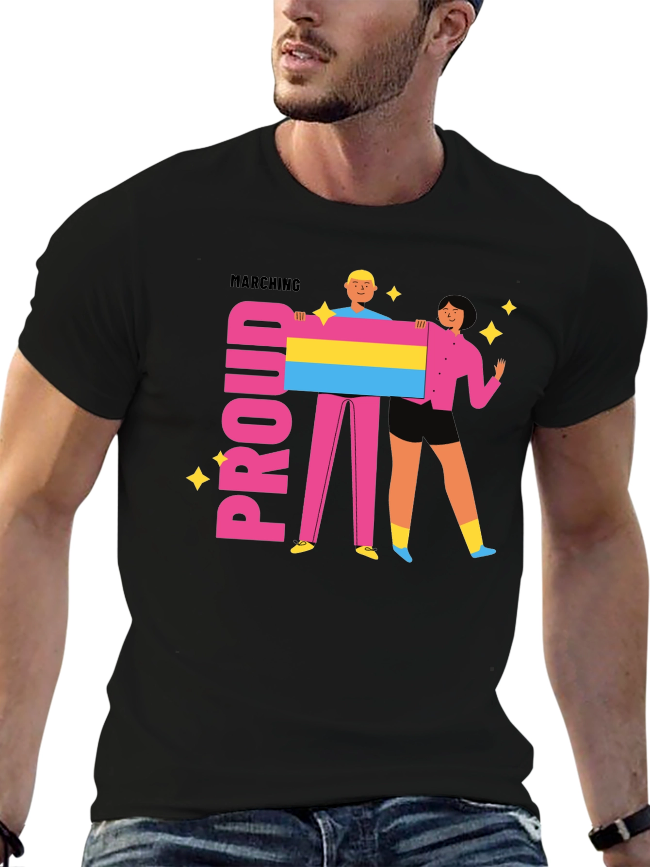 Proud Marching Pansexual Pride T-Shirt
