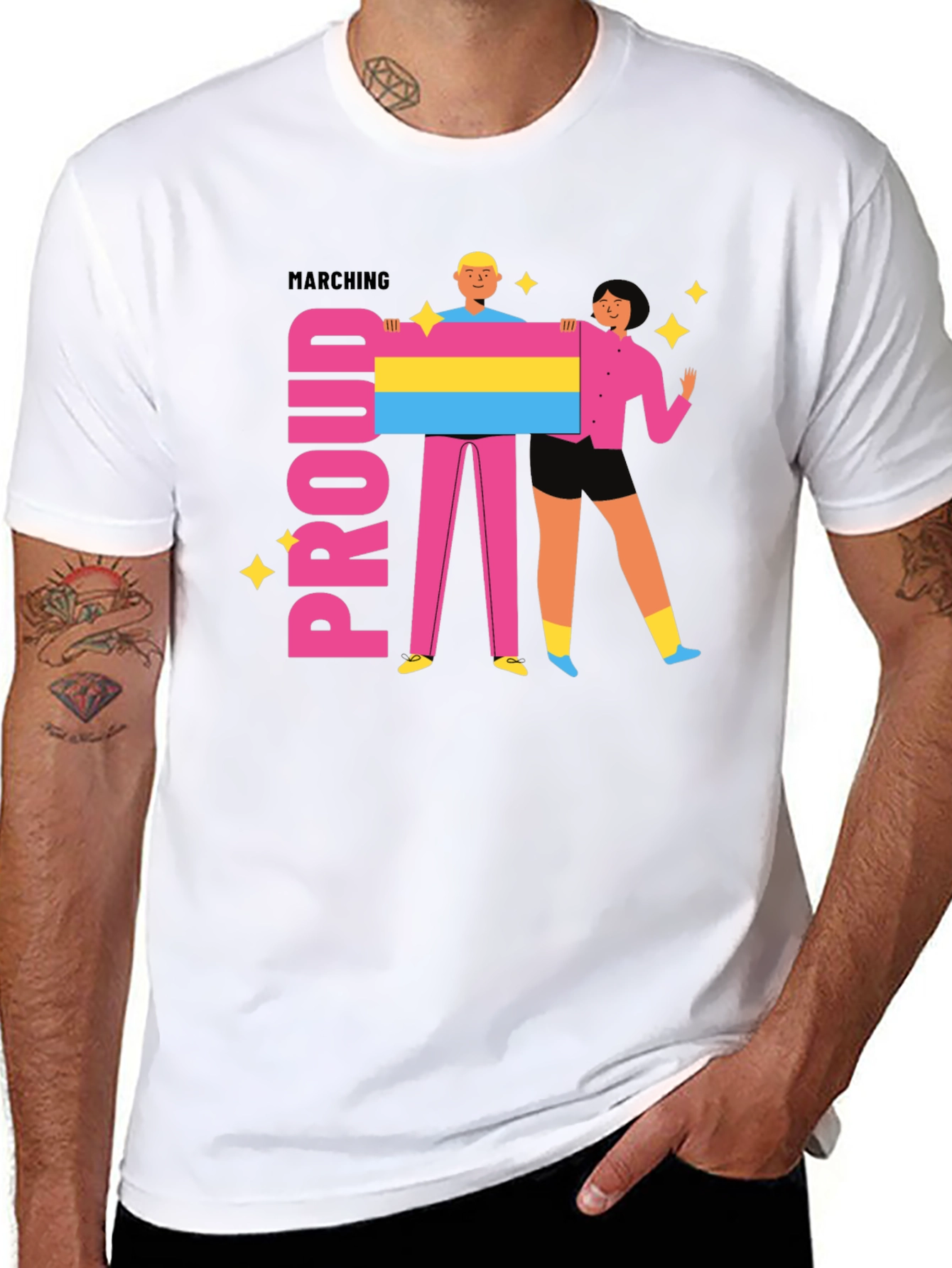 Proud Marching Pansexual Pride T-Shirt