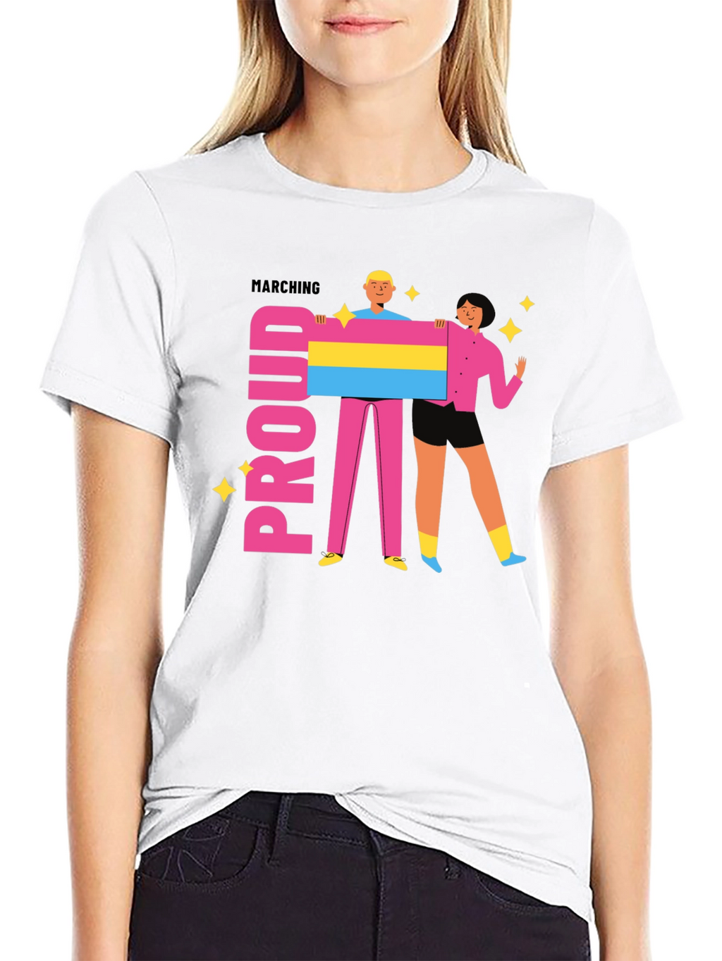 Proud Marching Pansexual Pride T-Shirt