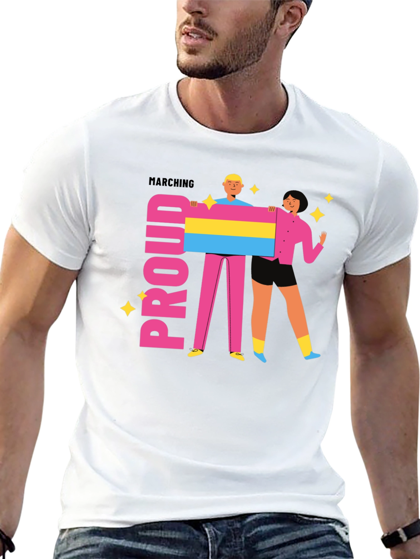 Proud Marching Pansexual Pride T-Shirt