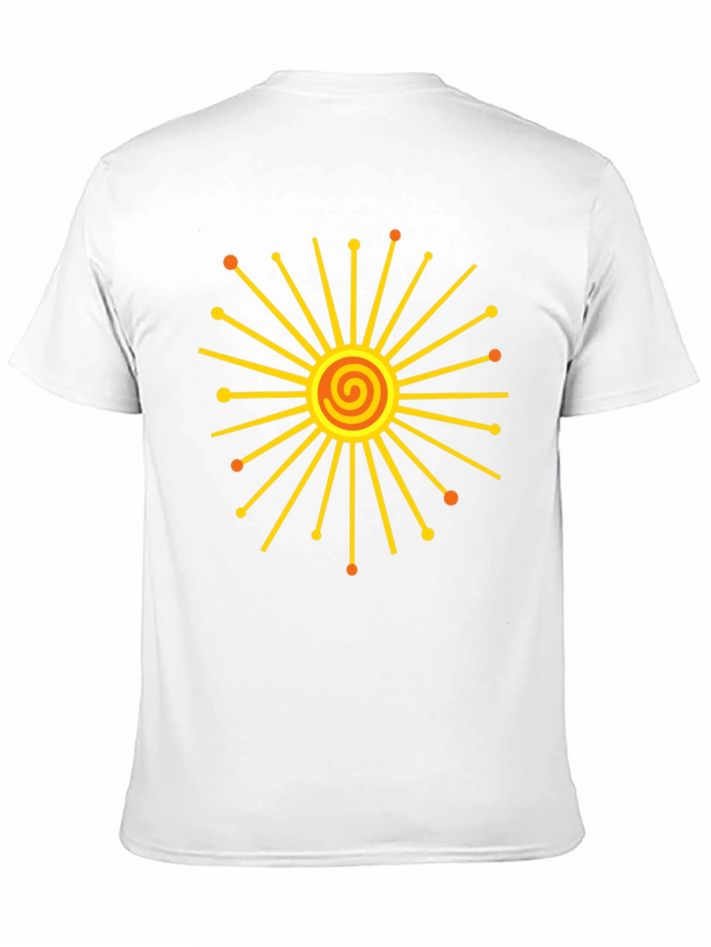 Radiant Sunburst Graphic Black T-Shirt