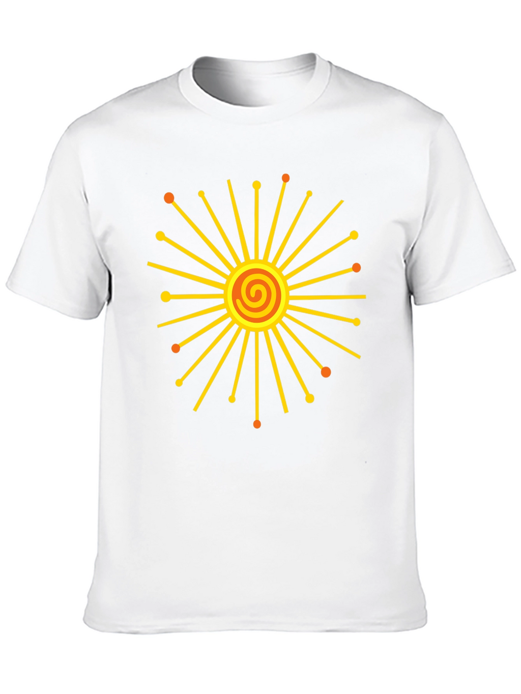 Radiant Sunburst Graphic Black T-Shirt