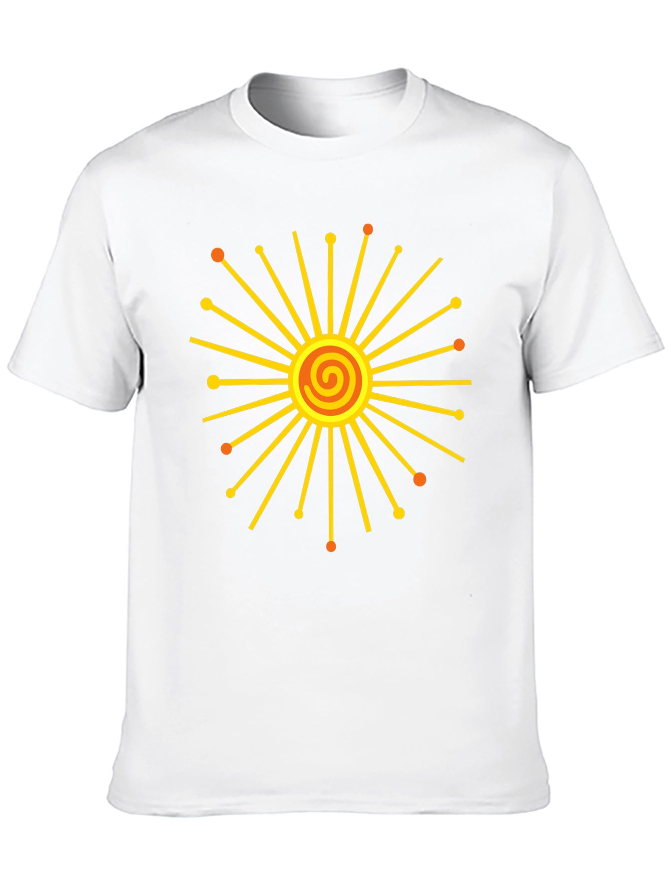 Radiant Sunburst Graphic Black T-Shirt