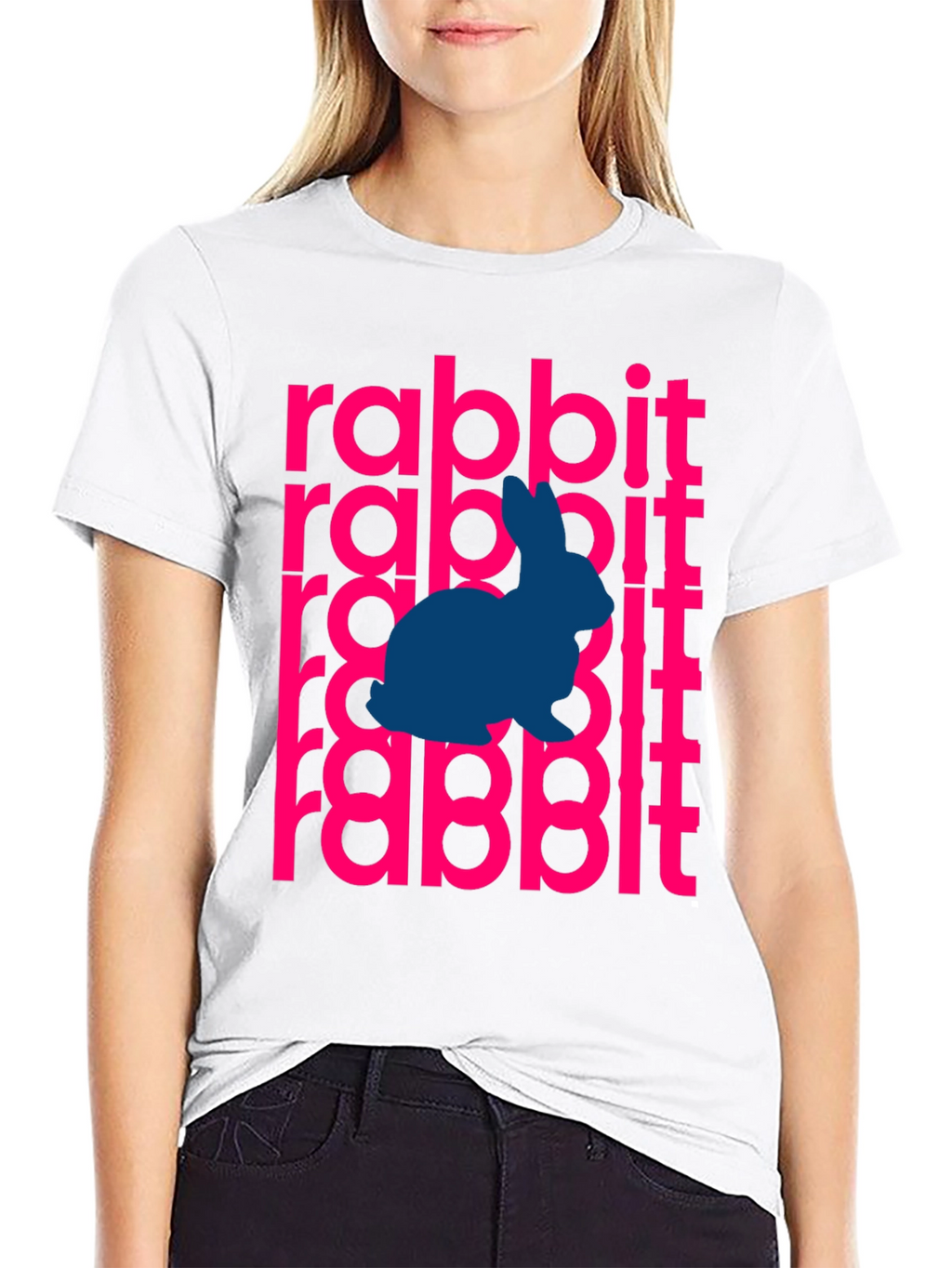 Rabbit Graphic T-Shirt - Mens Black Tee