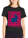 Rabbit Graphic T-Shirt - Mens Black Tee