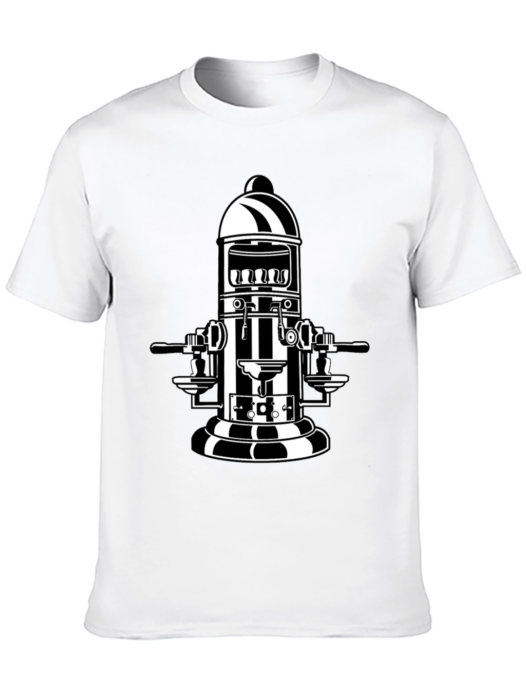 Retro Coffee Machine T-Shirt - Black