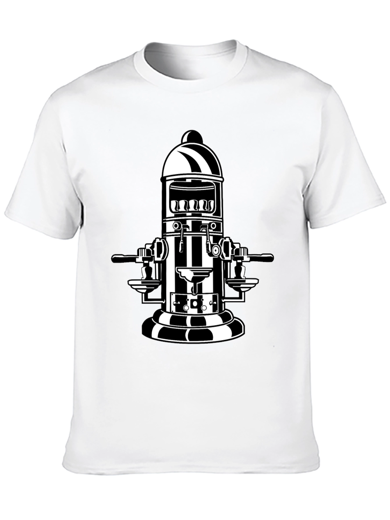 Retro Coffee Machine T-Shirt - Black