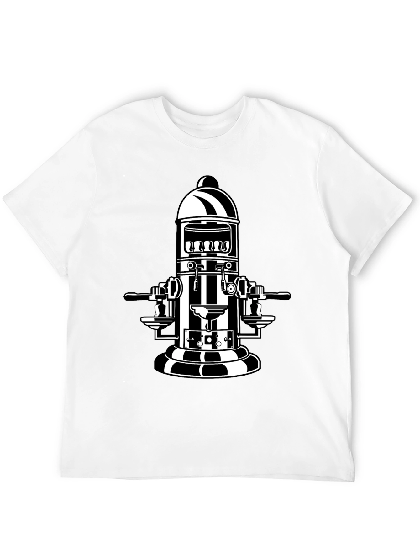Retro Coffee Machine T-Shirt - Black