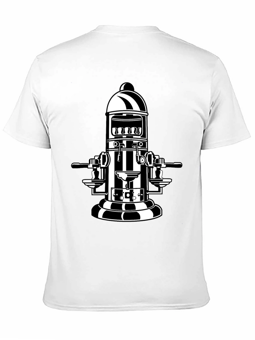 Retro Coffee Machine T-Shirt - Black