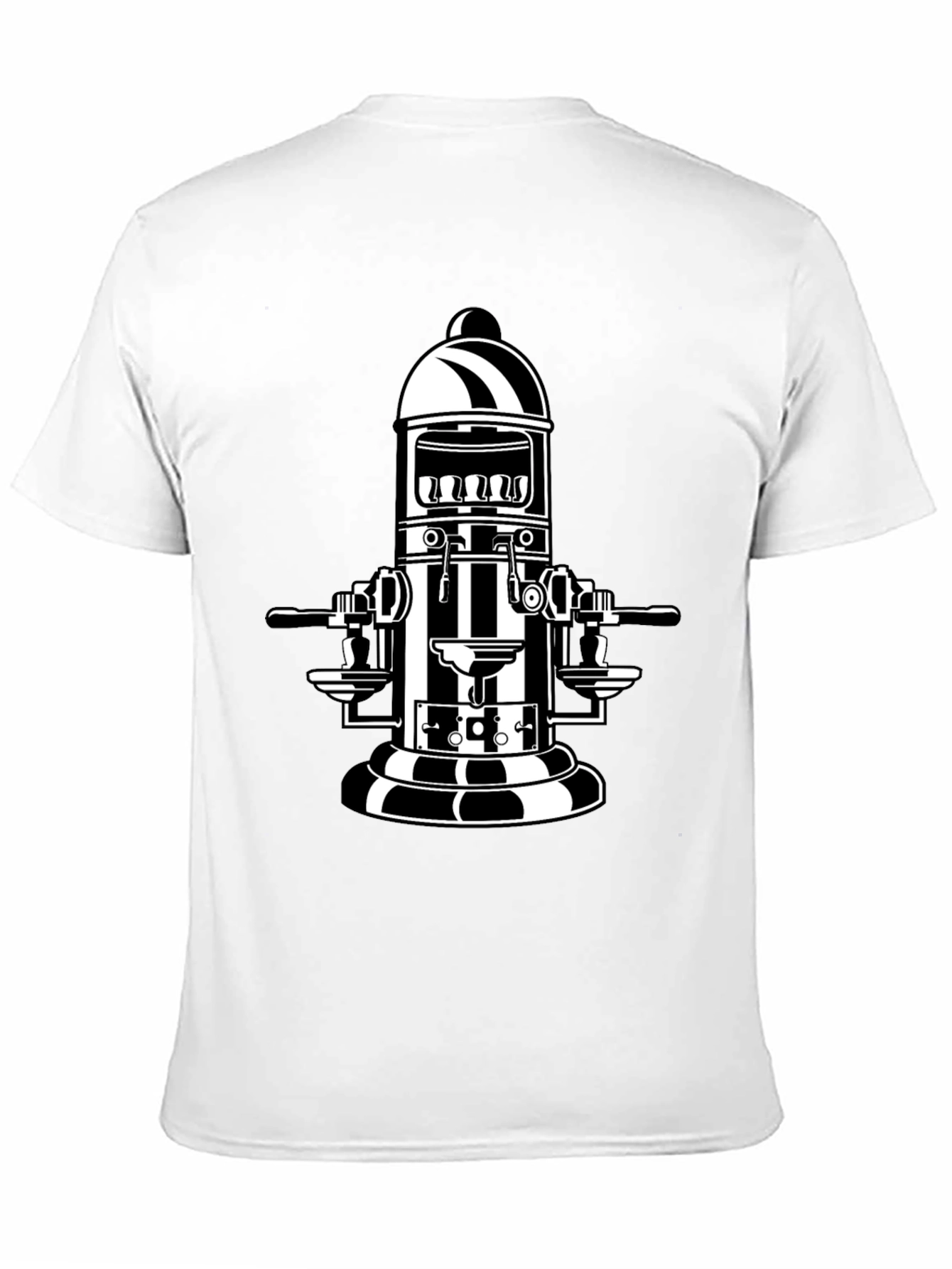 Retro Coffee Machine T-Shirt - Black