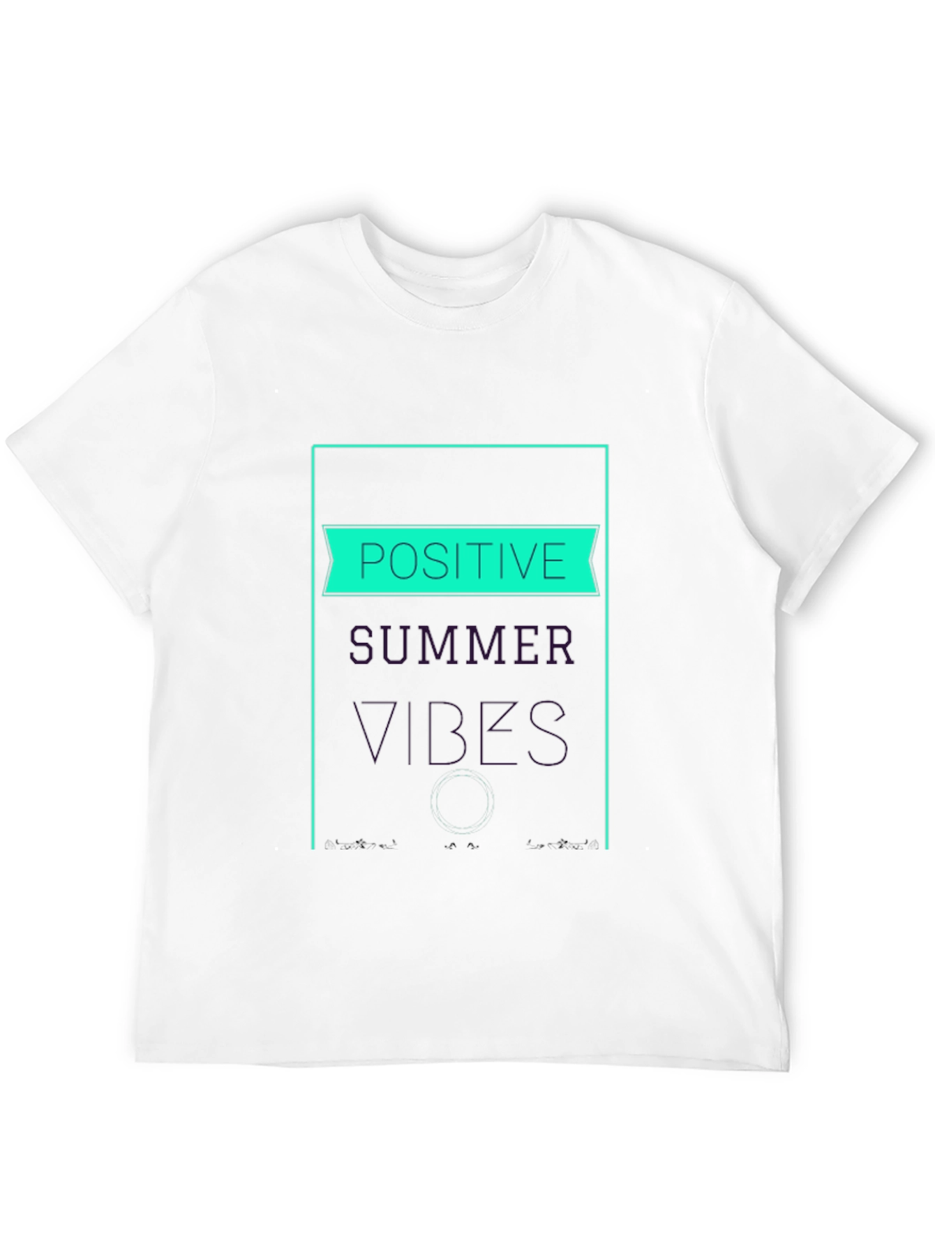 Positive Summer Vibes T-Shirt - Black Graphic Tee