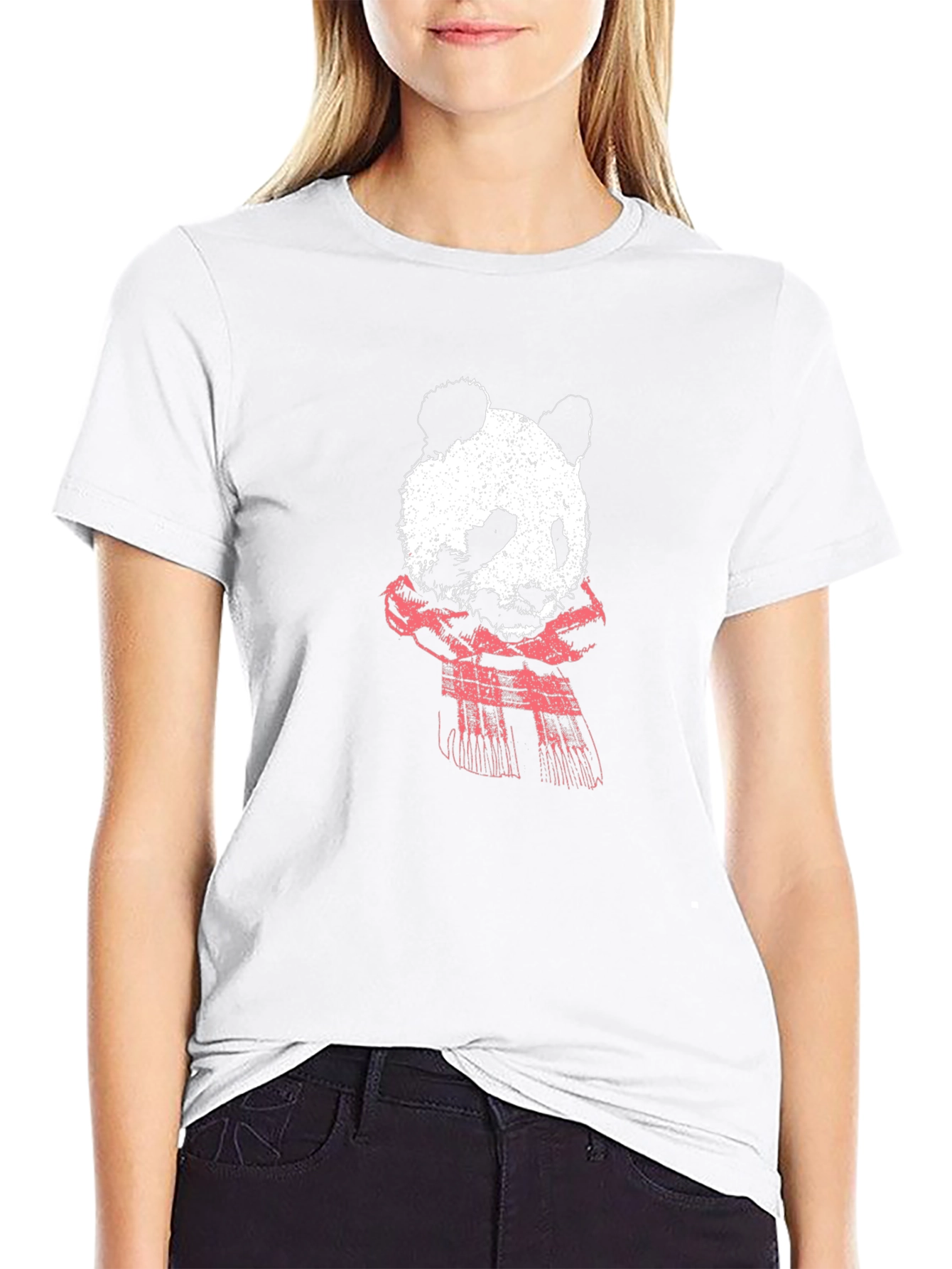 Panda Graphic T-Shirt - Black Cotton Tee