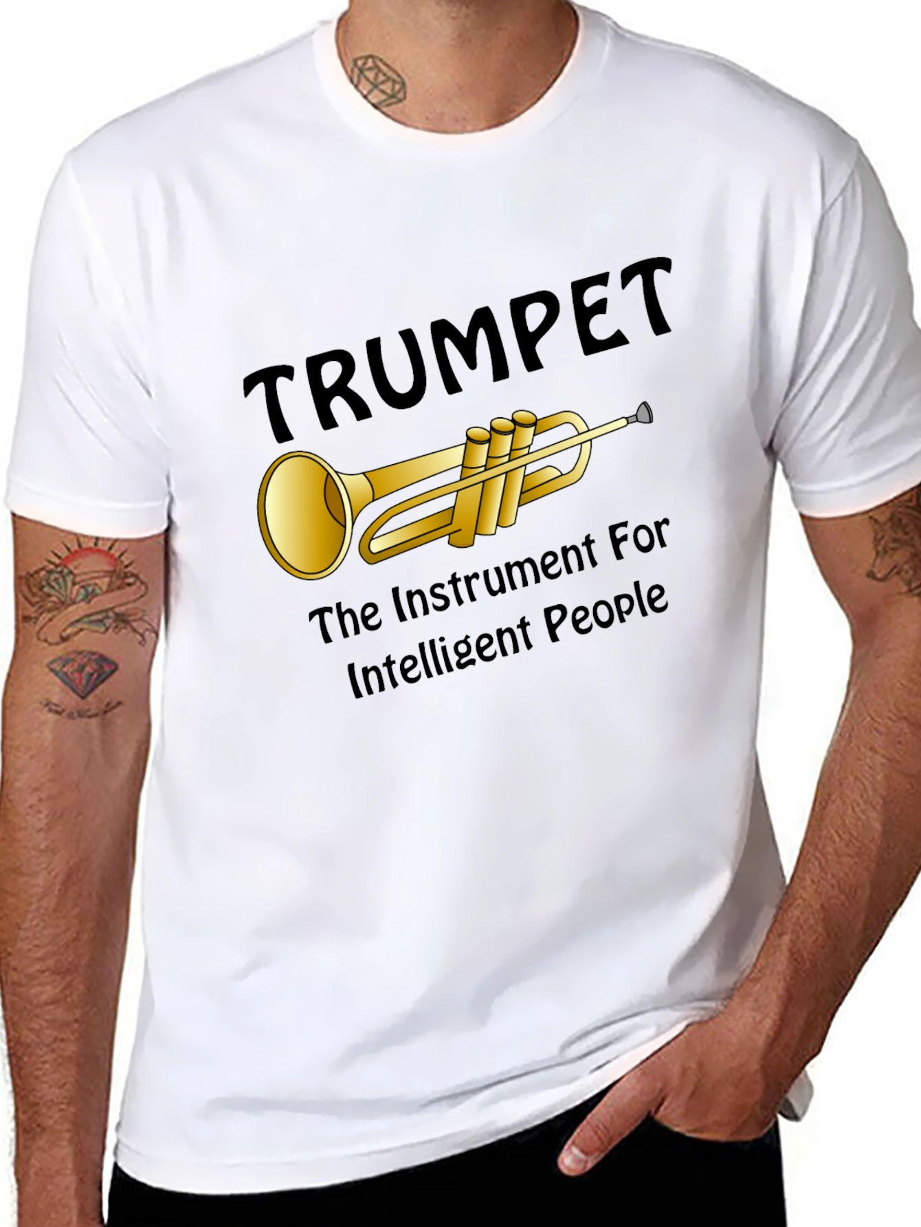 Trumpet Instrument T-Shirt for Intelligent People