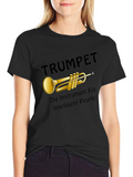 Trumpet Instrument T-Shirt for Intelligent People