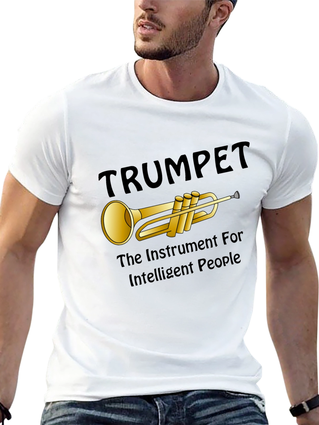 Trumpet Instrument T-Shirt for Intelligent People