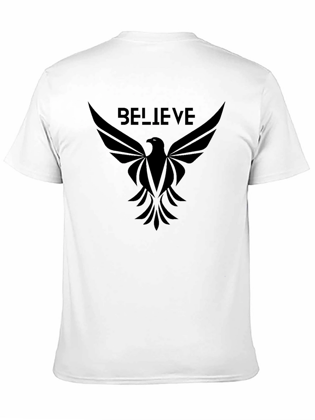 Believe Graphic T-Shirt - Black Eagle Design