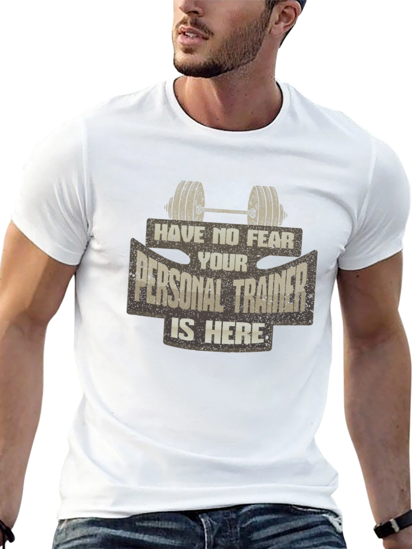Personal Trainer Graphic Tee - No Fear Gym Shirt