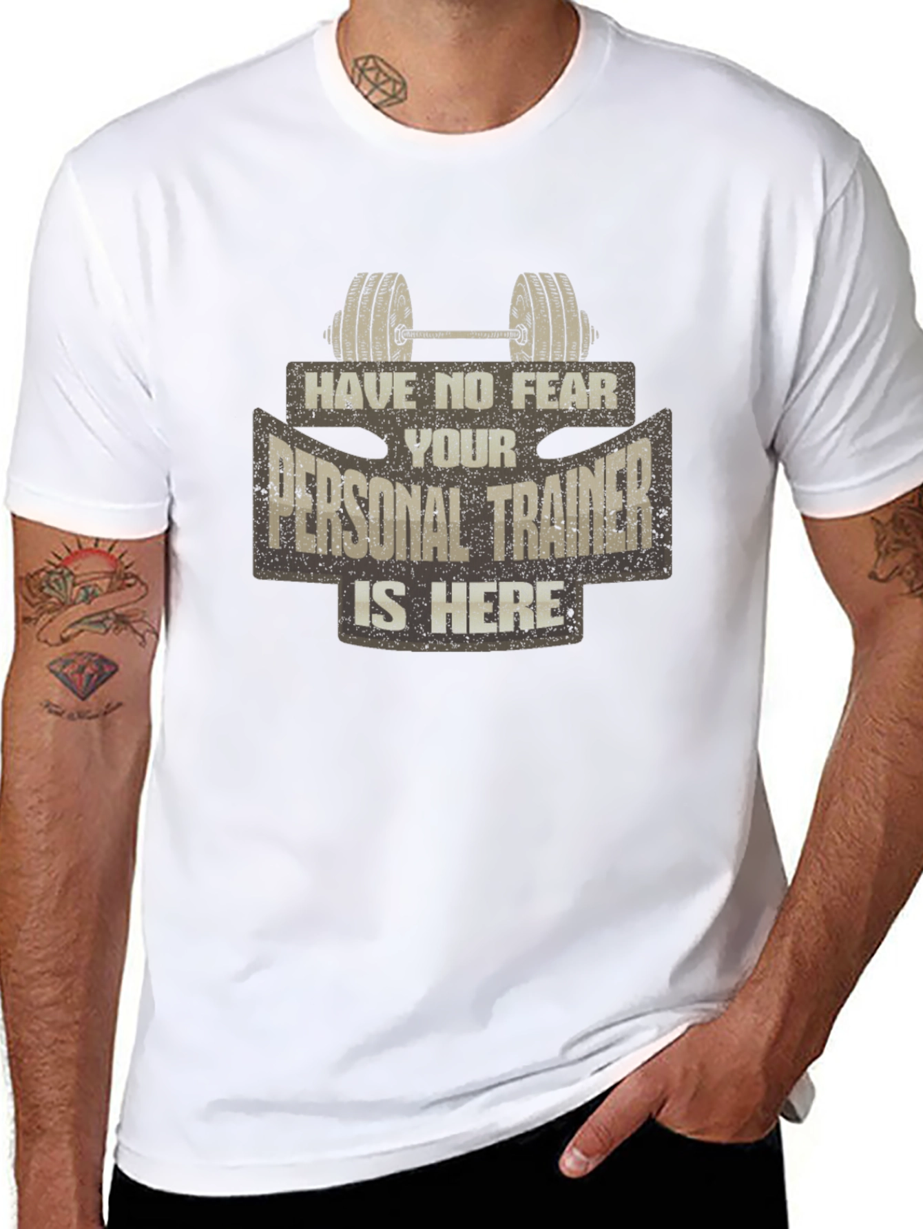Personal Trainer Graphic Tee - No Fear Gym Shirt