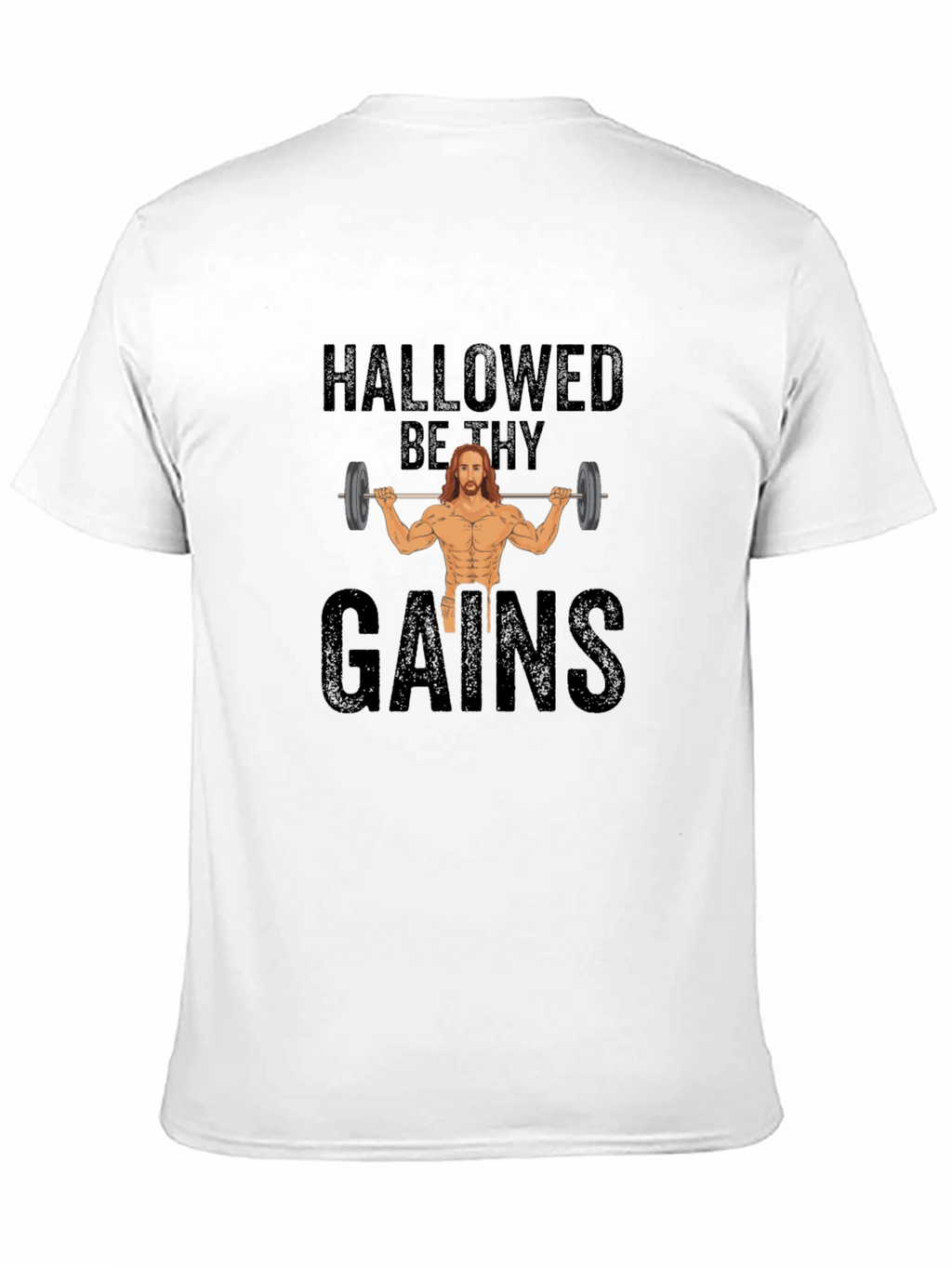 Hallowed Be Thy Gains T-Shirt Gym Fitness Apparel