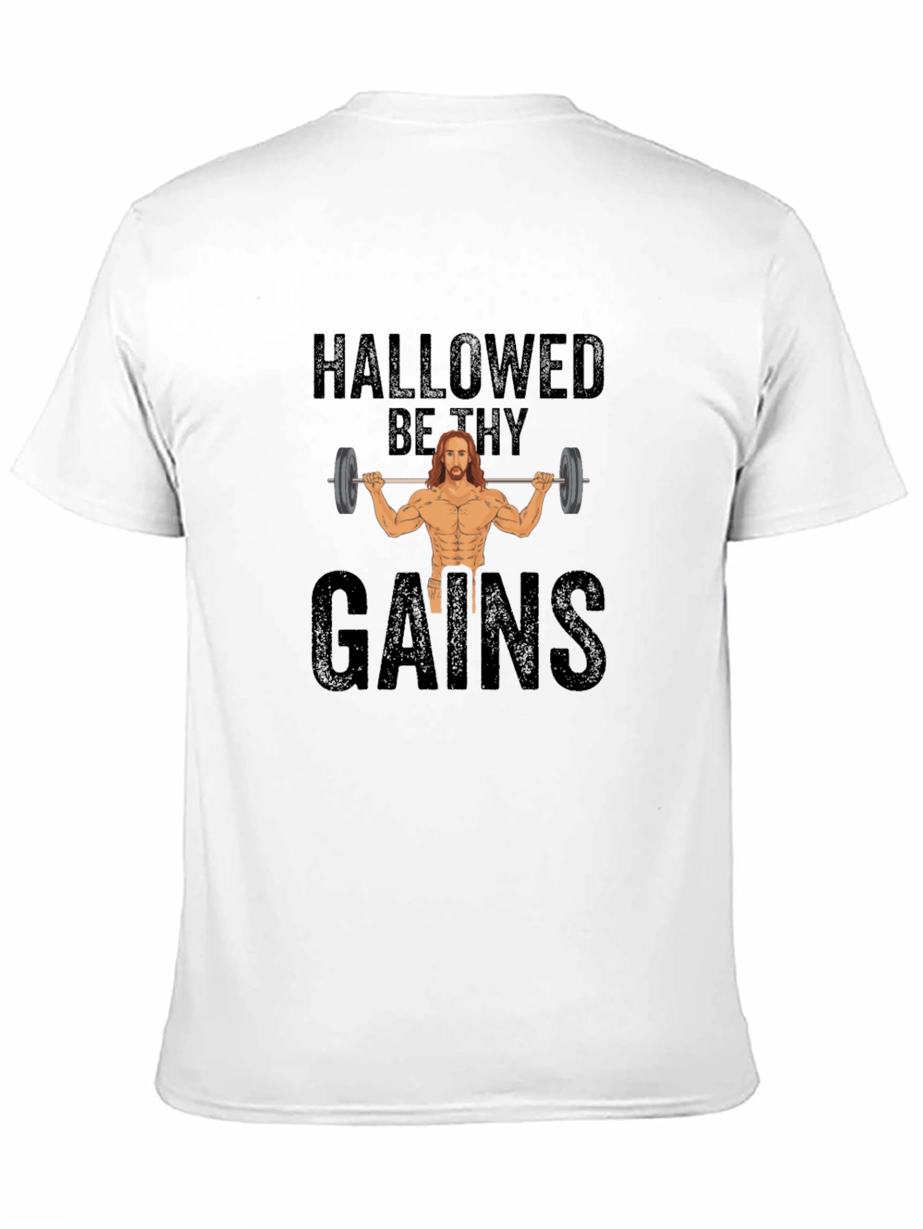 Hallowed Be Thy Gains T-Shirt Gym Fitness Apparel