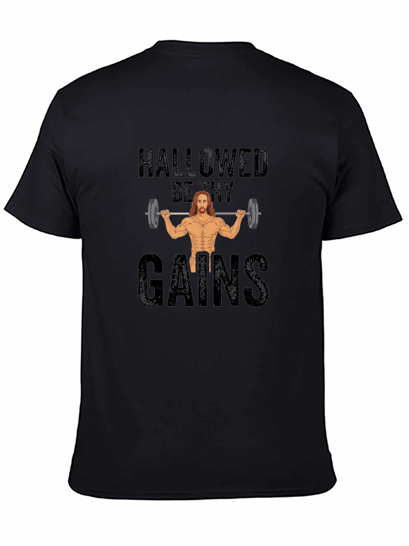 Hallowed Be Thy Gains T-Shirt Gym Fitness Apparel