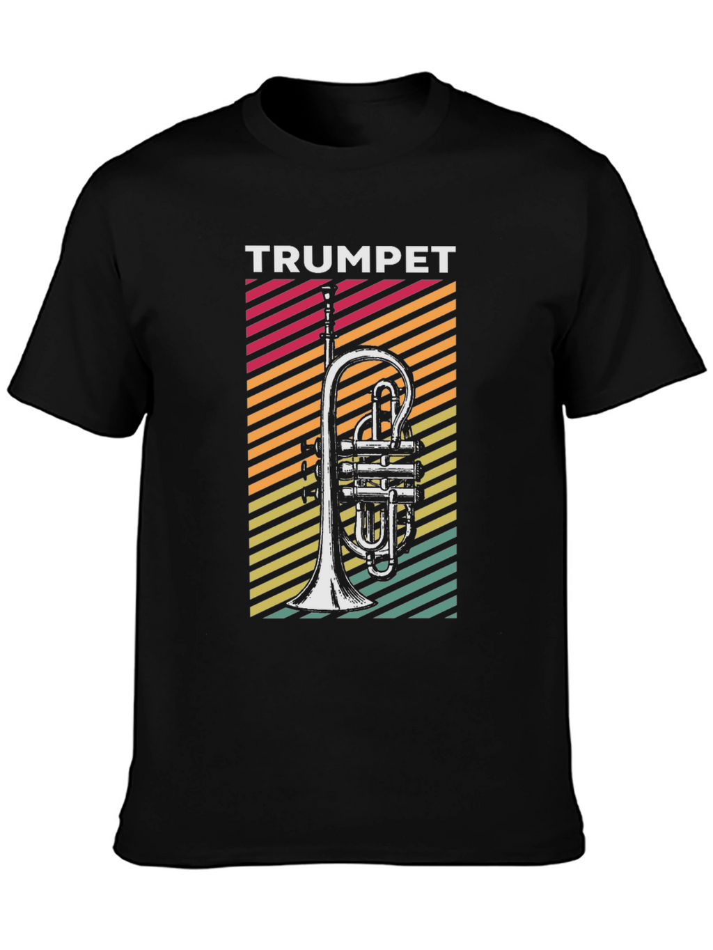 Trumpet Graphic Tee - Retro Music Lover T-Shirt