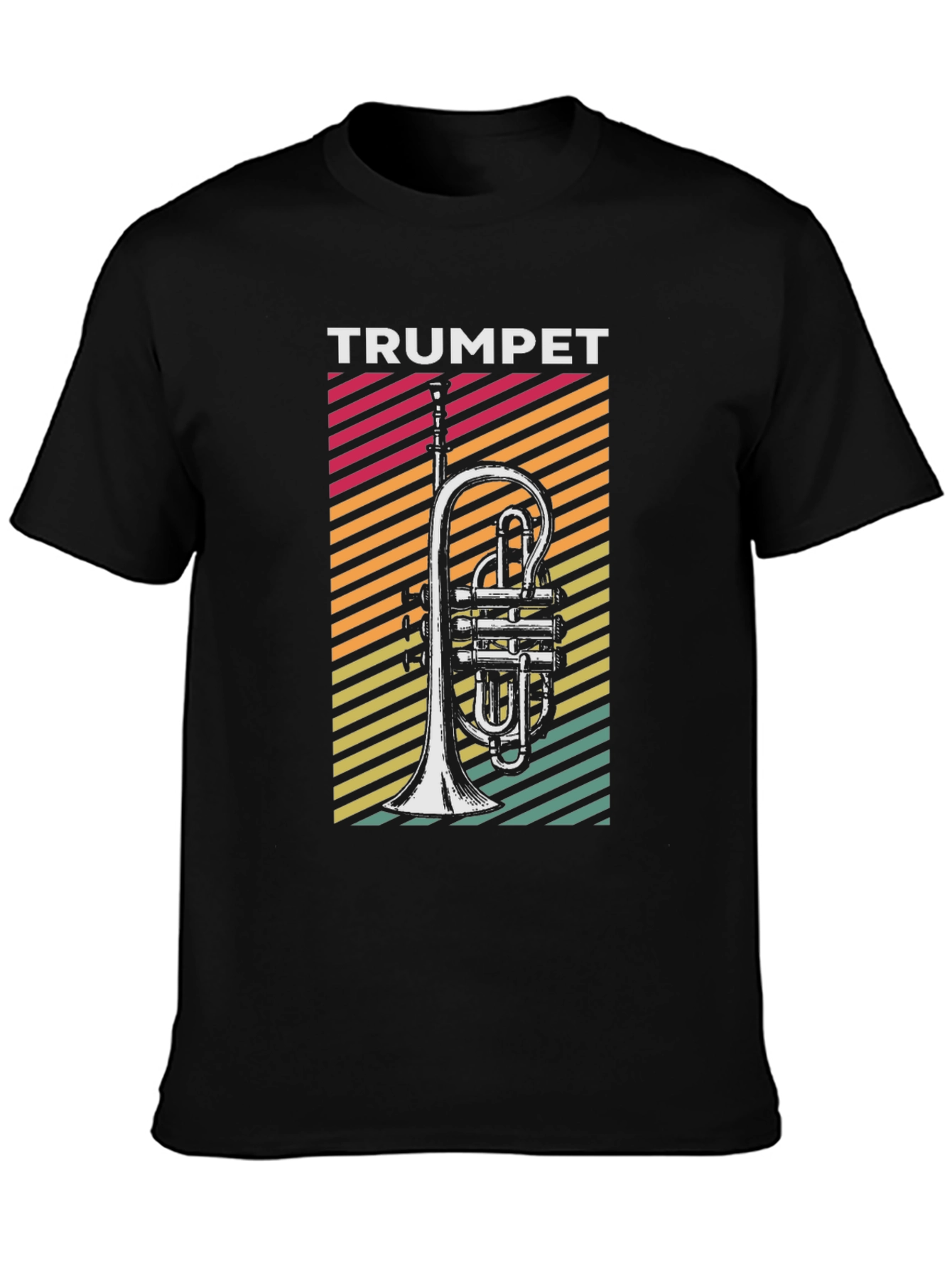 Trumpet Graphic Tee - Retro Music Lover T-Shirt
