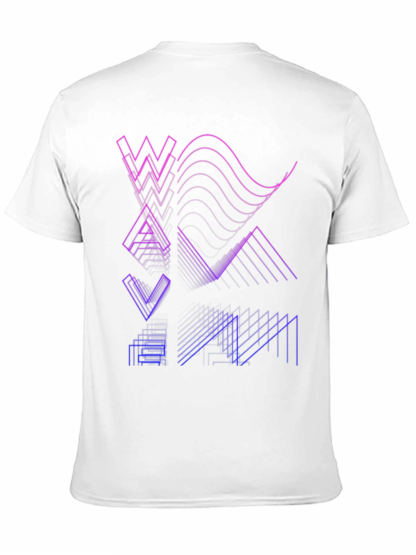 Abstract Geometric Line Art Mens Black T-Shirt