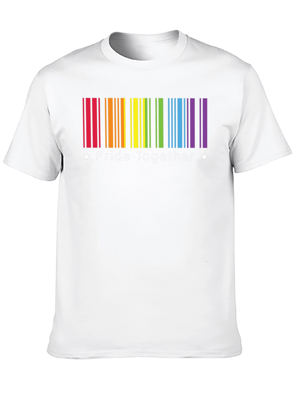 Pride Together Rainbow Barcode T-Shirt