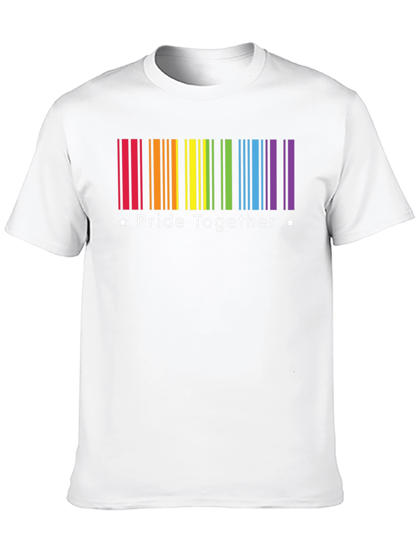 Pride Together Rainbow Barcode T-Shirt