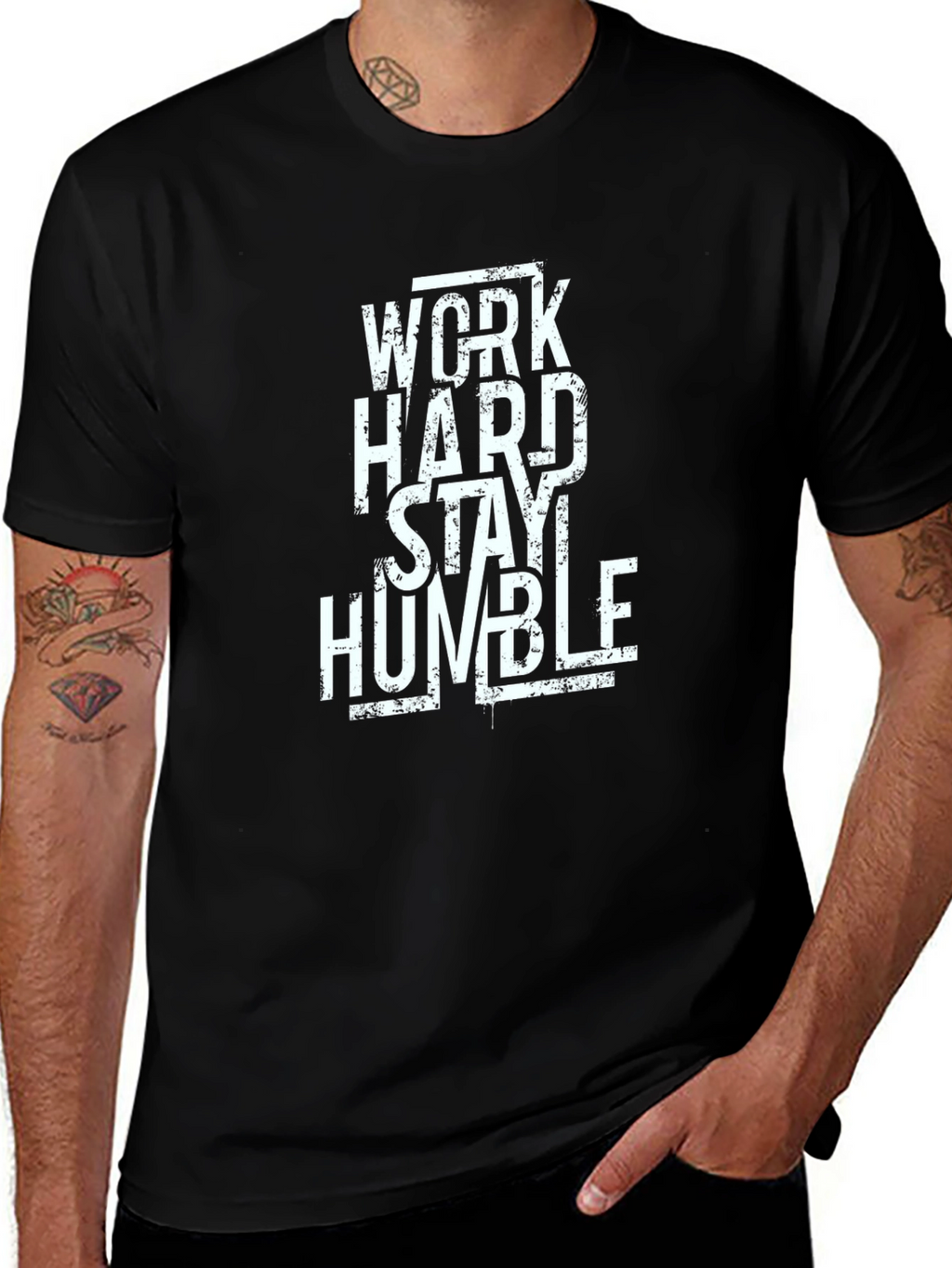 Work Hard Stay Humble Graphic T-Shirt