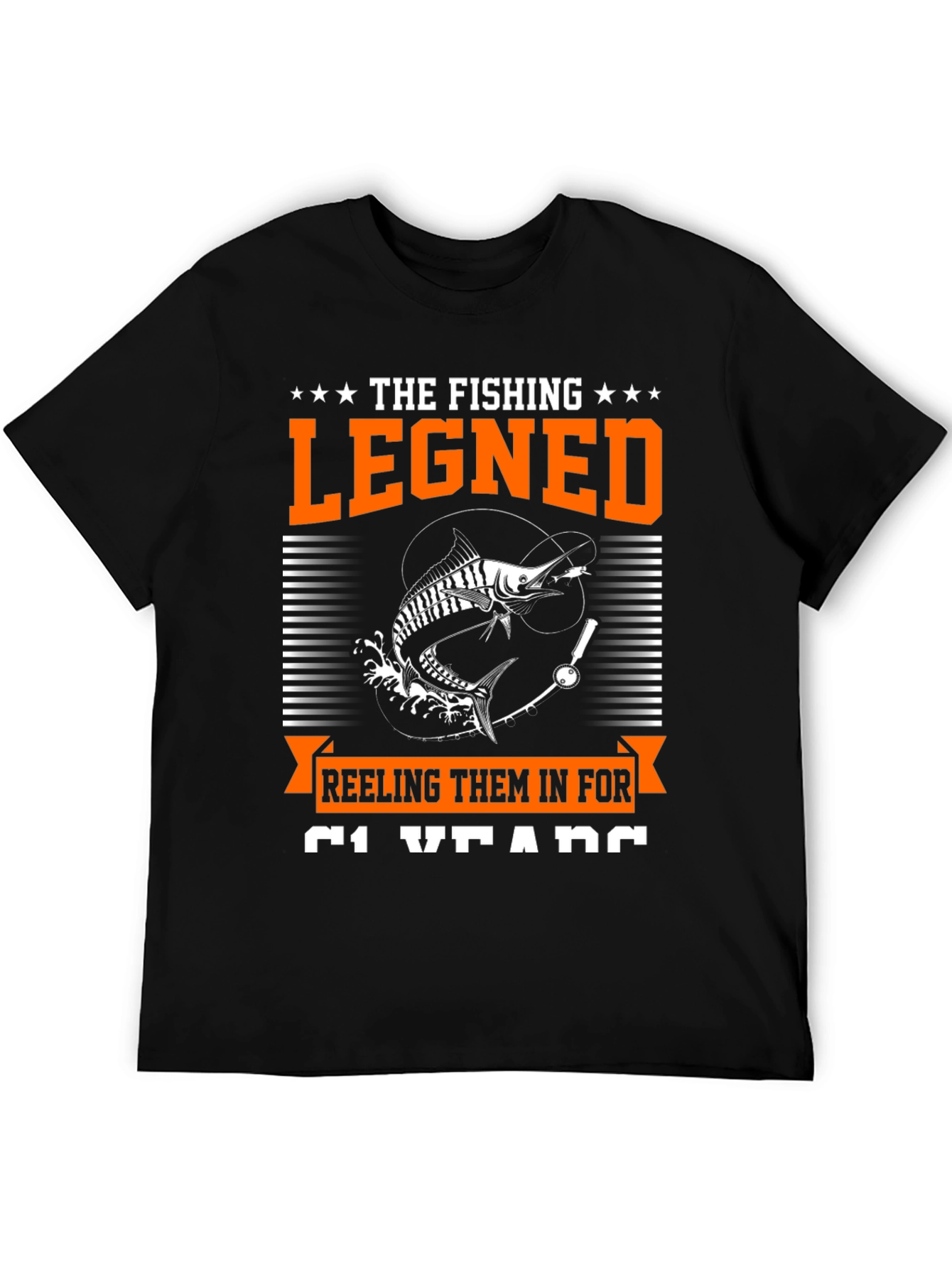 Fishing Legend Black T-Shirt