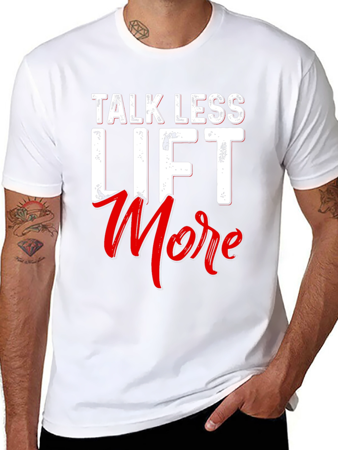 Talk Less Lift More Black T-Shirt