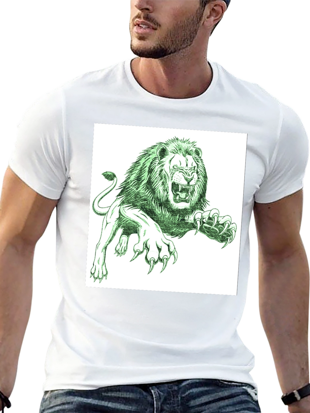 Lion Graphic Tee - Mens Short Sleeve