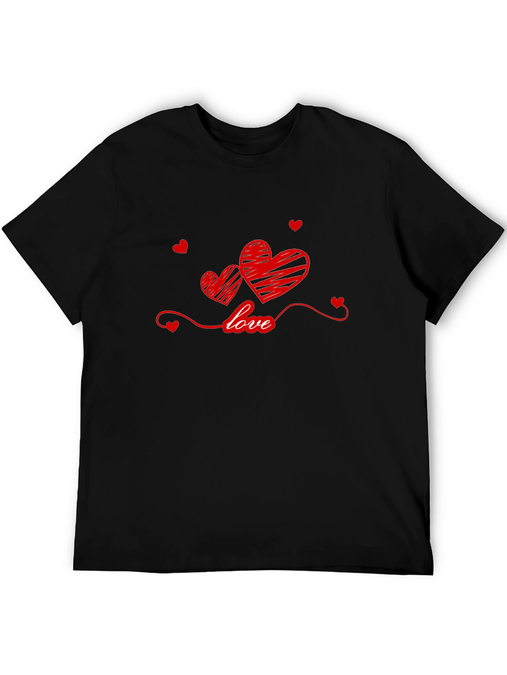 Love Hearts T-Shirt - Stylish Valentines Day Tee