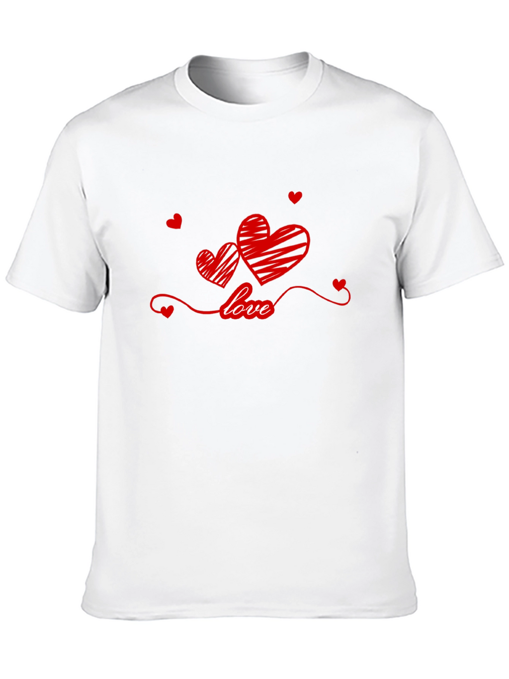 Love Hearts T-Shirt - Stylish Valentines Day Tee