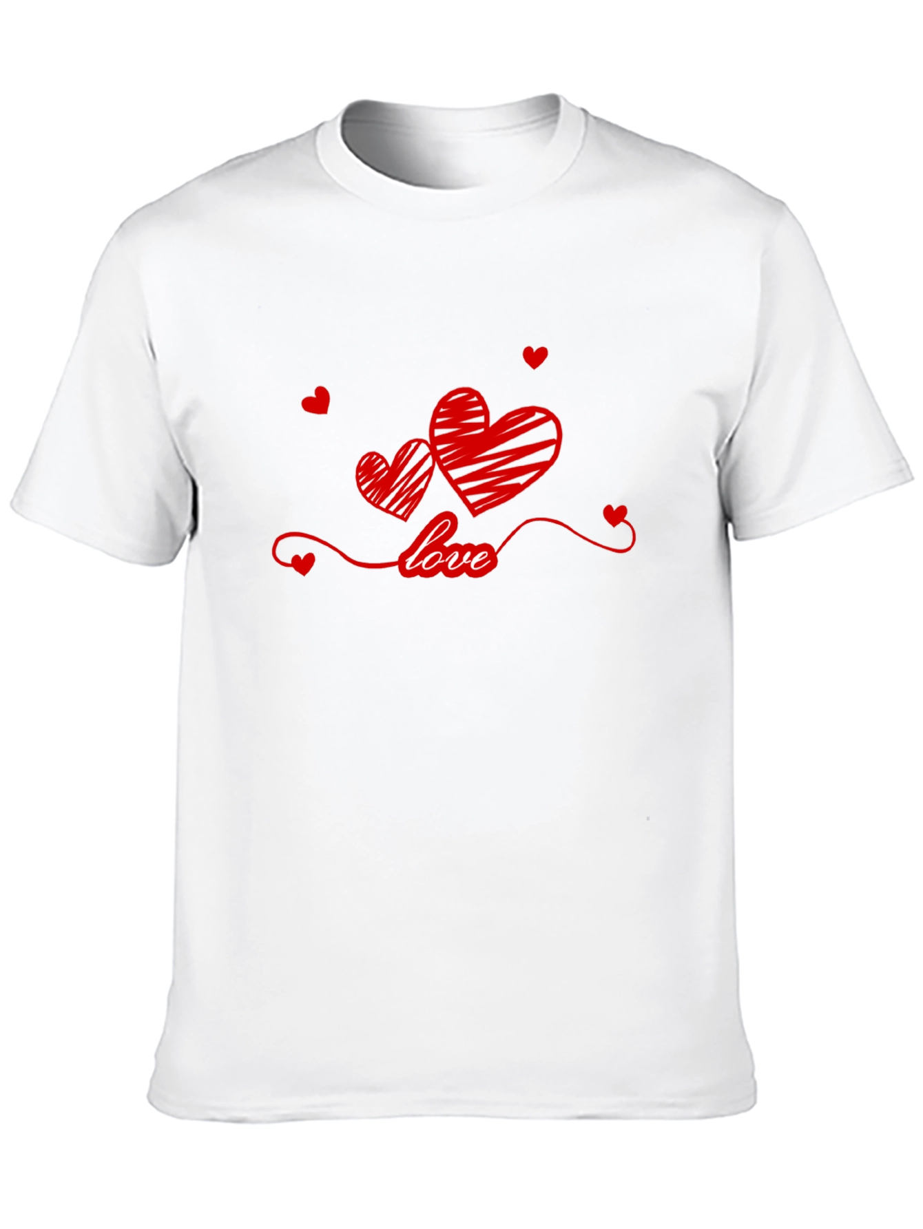 Love Hearts T-Shirt - Stylish Valentines Day Tee