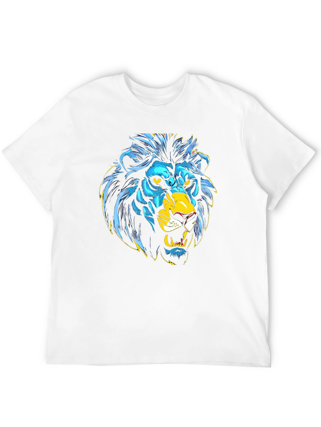 Lion Graphic Black T-Shirt - Bold Animal Print