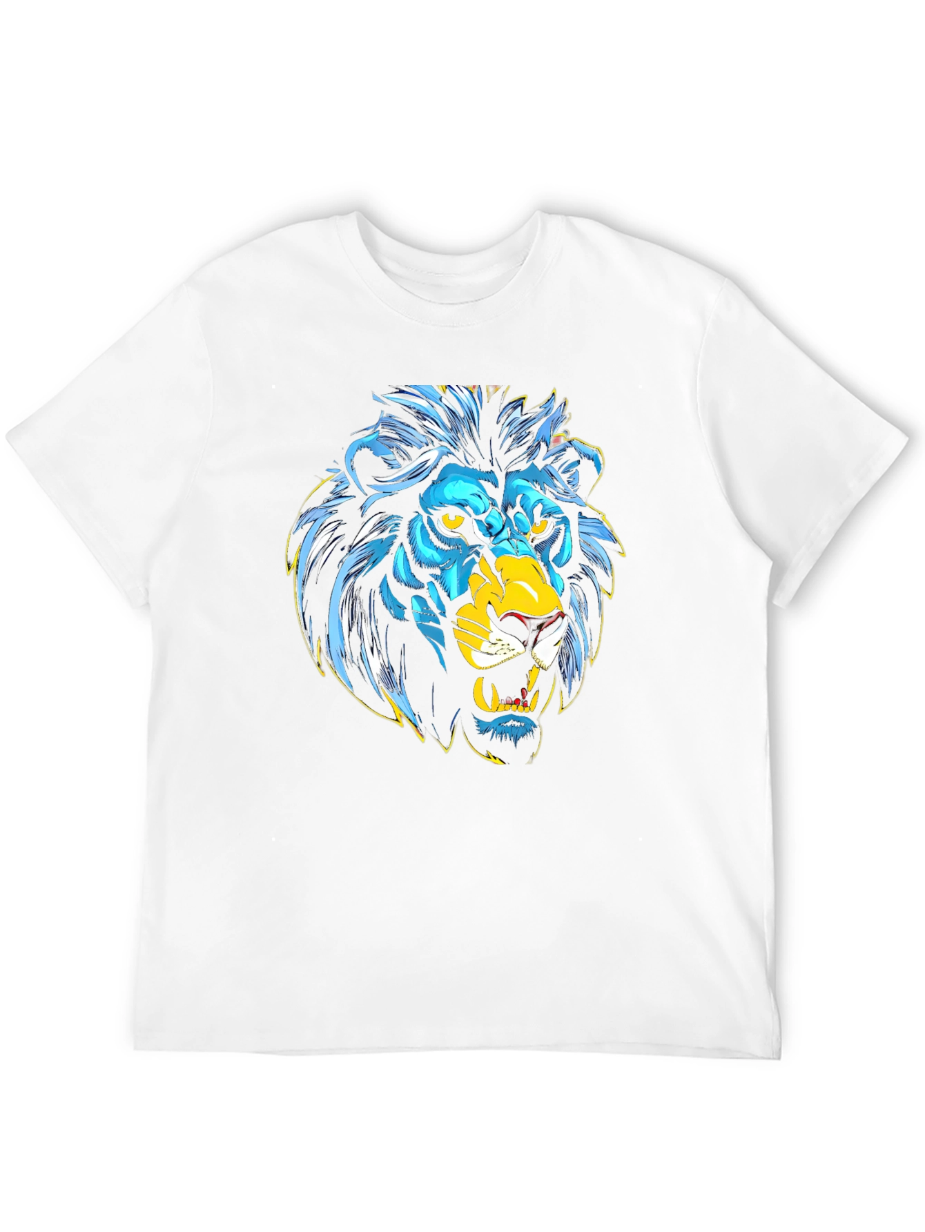 Lion Graphic Black T-Shirt - Bold Animal Print