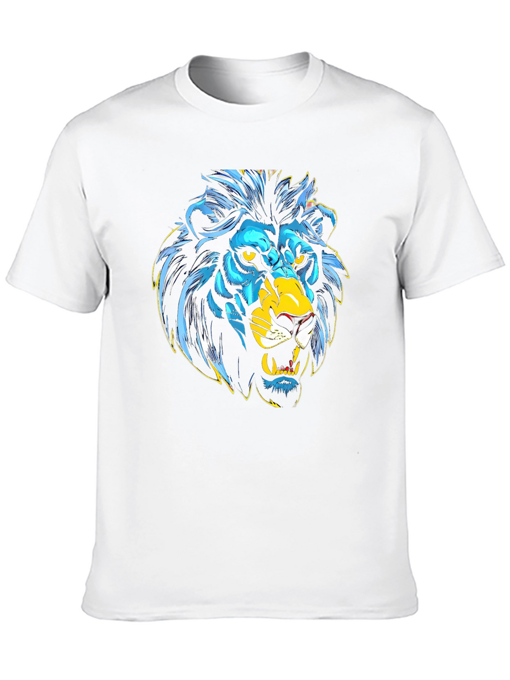 Lion Graphic Black T-Shirt - Bold Animal Print