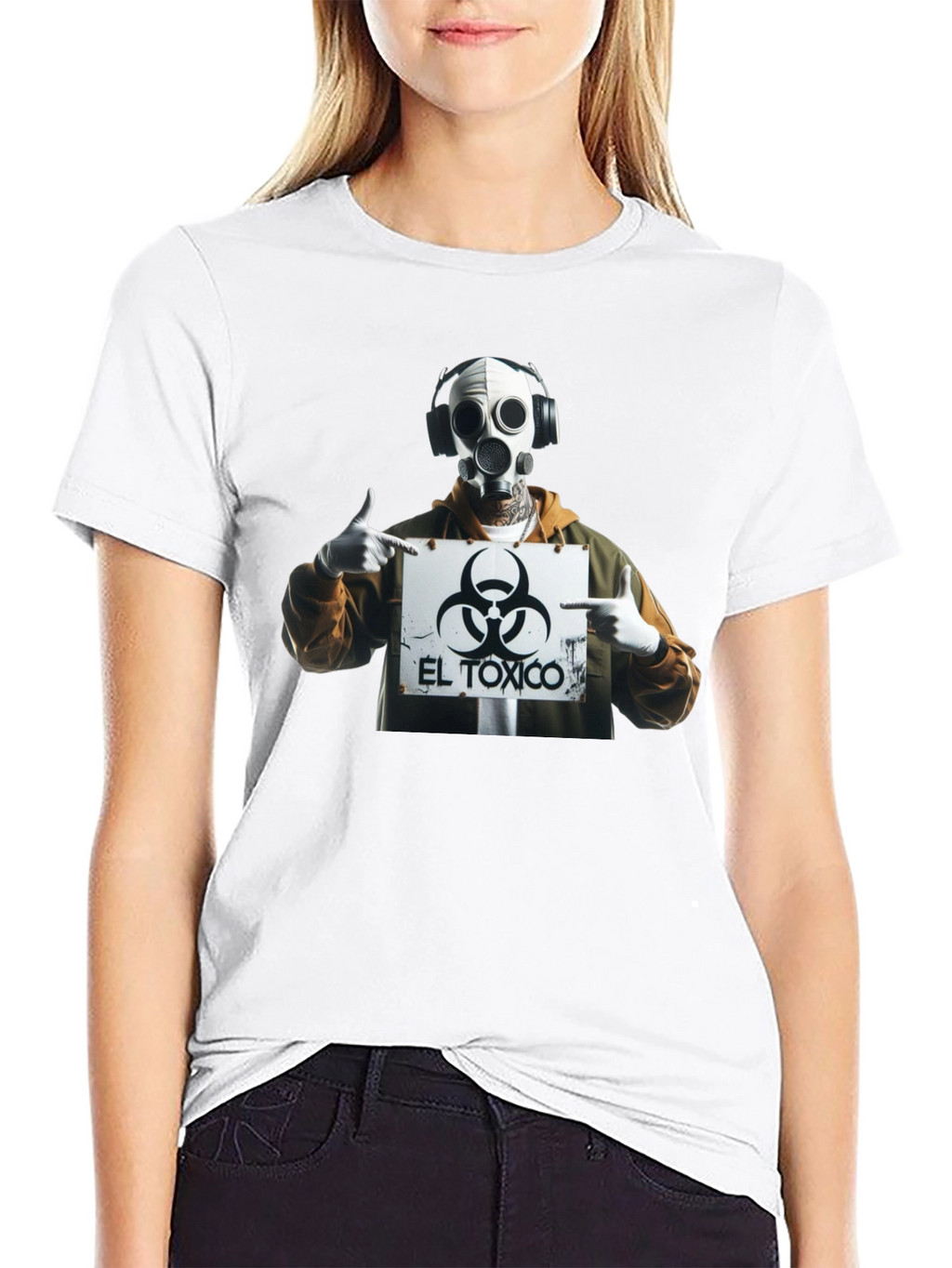 El Toxico Graphic Print Black T-Shirt