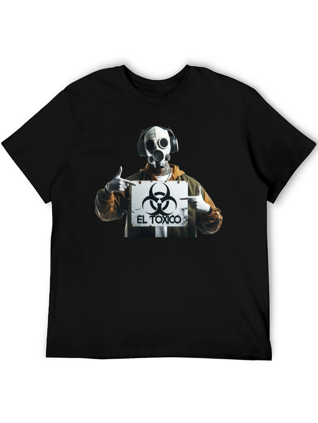 El Toxico Graphic Print Black T-Shirt