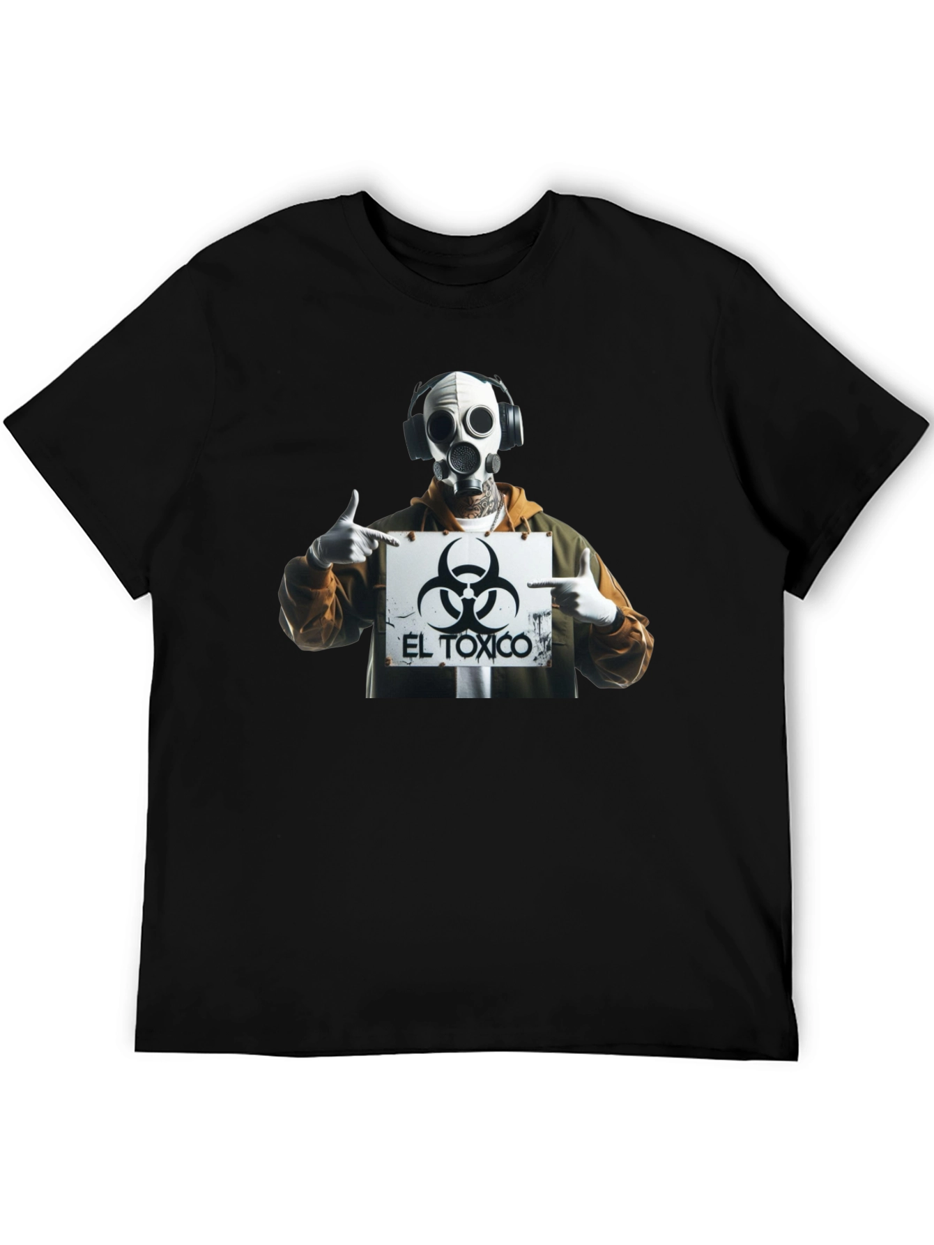 El Toxico Graphic Print Black T-Shirt